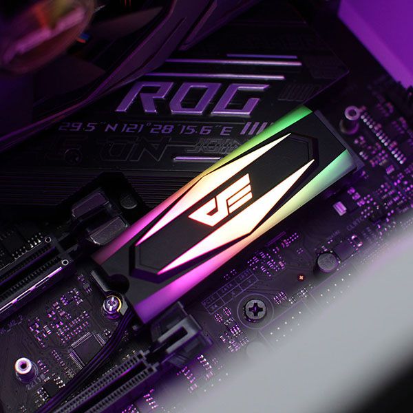 Aluminum alloy ARGB DM2 M.2 SSD Cooler Heatsink with ARGB lightning effect. 5V, 3 PIN. - Image 5