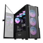 DK431 EATX Full Mesh Gaming PC Case with 4 ARGB Fans