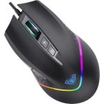 AULA F805 RGB Gaming Mouse with Side Buttons Rainbow LED Backlit