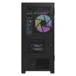 DK415M M-ATX PC Case with 140mm ARGB Fans Black - Image 4