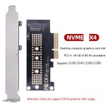 M.2 NVMe M-Key to PCI-e 3.0 SSD Adapter Card