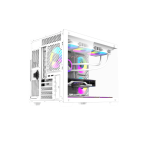 DarkFlash B275 Pro MATX Gaming PC Case White (3)